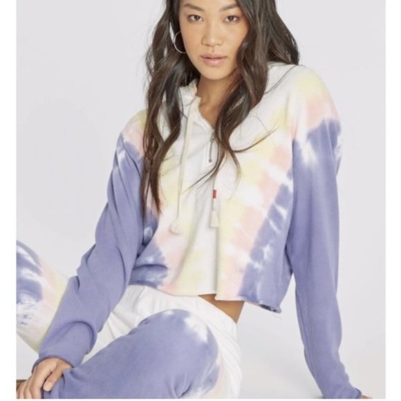 WILDFOX EDELWEISS TIE DYE HOODIE NWT - Picture 6 of 9